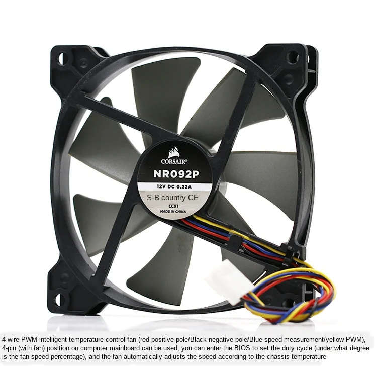Np092p 9215cm 92mm DC 12V 4-Wire PWM Temperature Control Intelligent Speed CPU Case Fan | Компьютеры и офис
