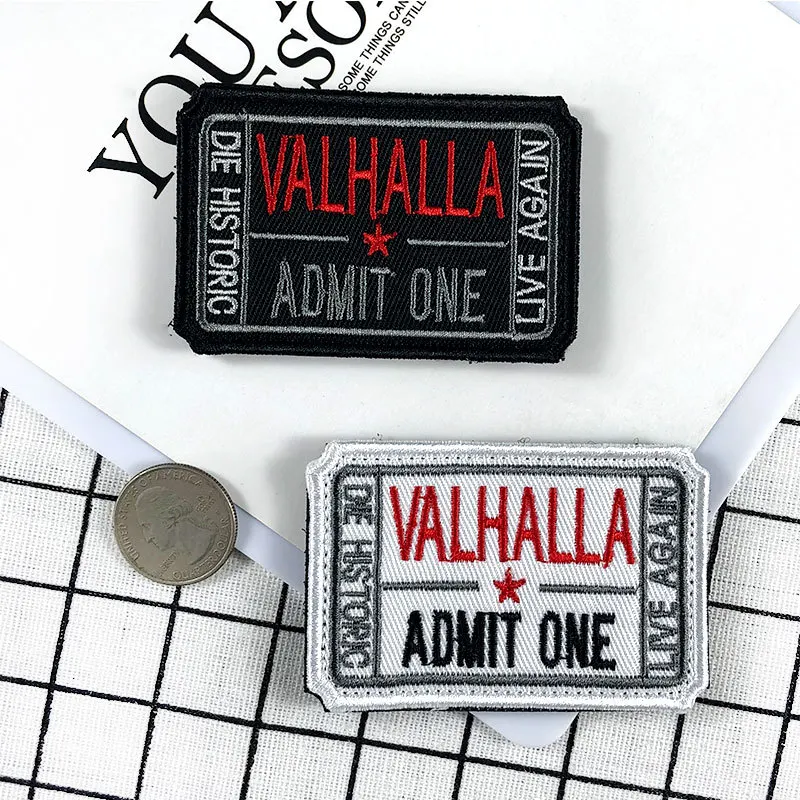 

Заплатка для одежды, вышитая, с крючком и петлей, эмблема на ткани