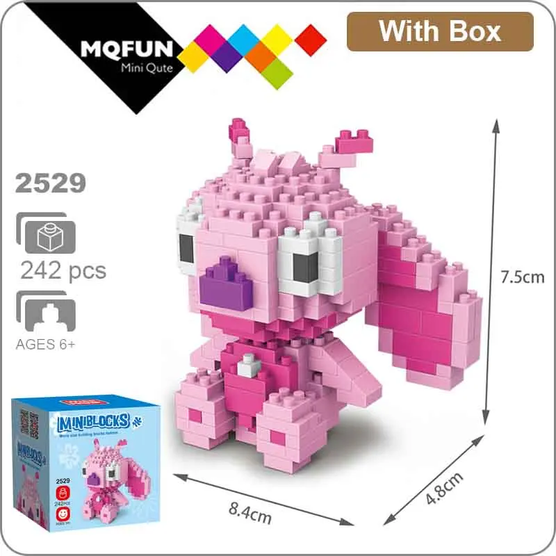 

WiseHawk Building Blocks Stitch Anime Kawaii Cartoon mini Blocks Mini Bricks DIY Model Building Kit Educational Toys For Kids