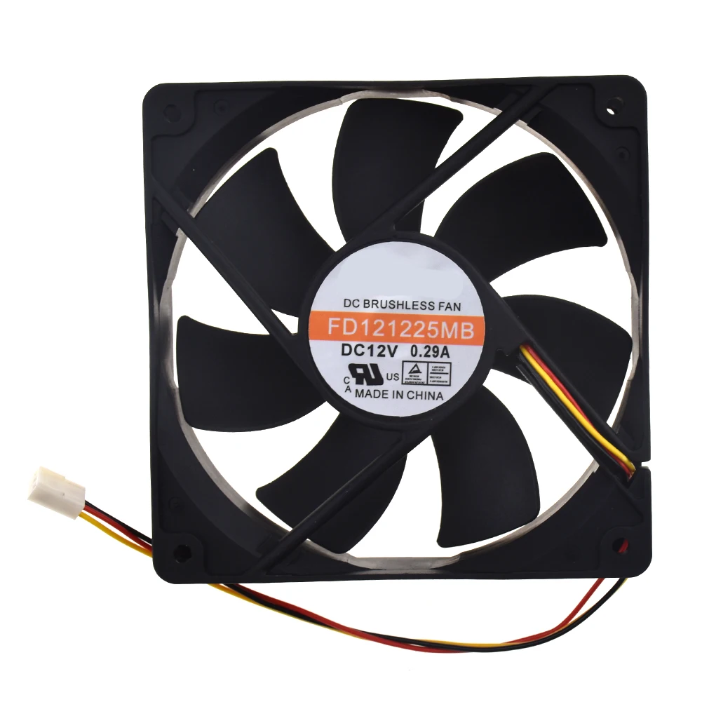

For Y.S.TECH FD121225MB 12025 12V 0.29A Cooling fan 3pin 120*120*25mm