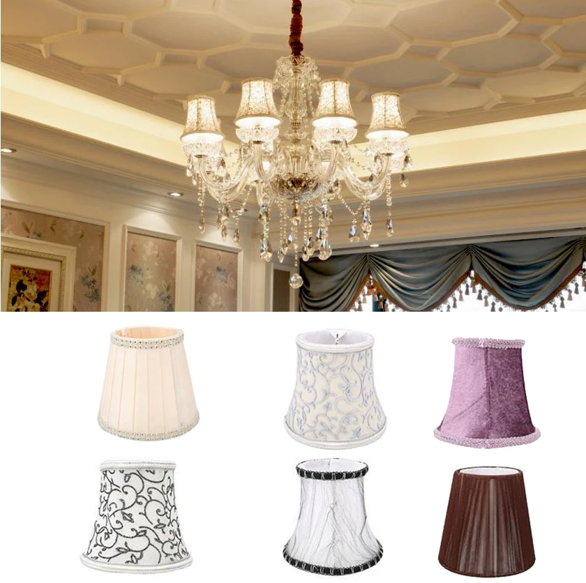 Домашняя и живая свеча люстра со стразами для домашнего декора ткань Европейская