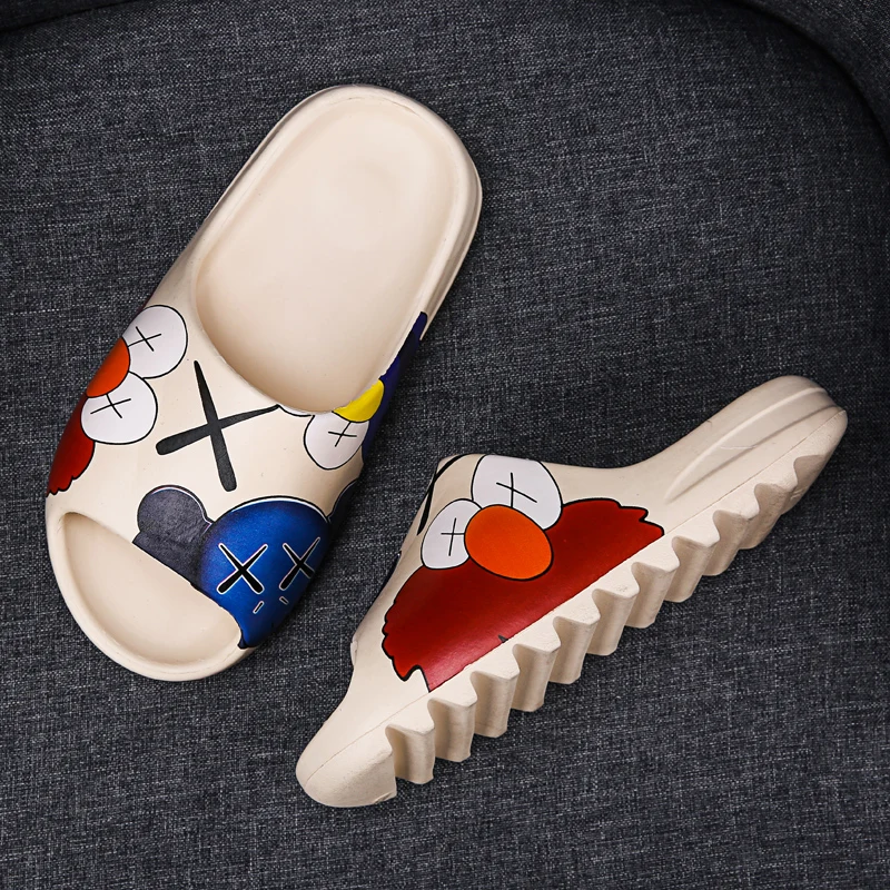 Шлепанцы для мальчиков и девочек мягкая подошва домашняя обувь начинающих