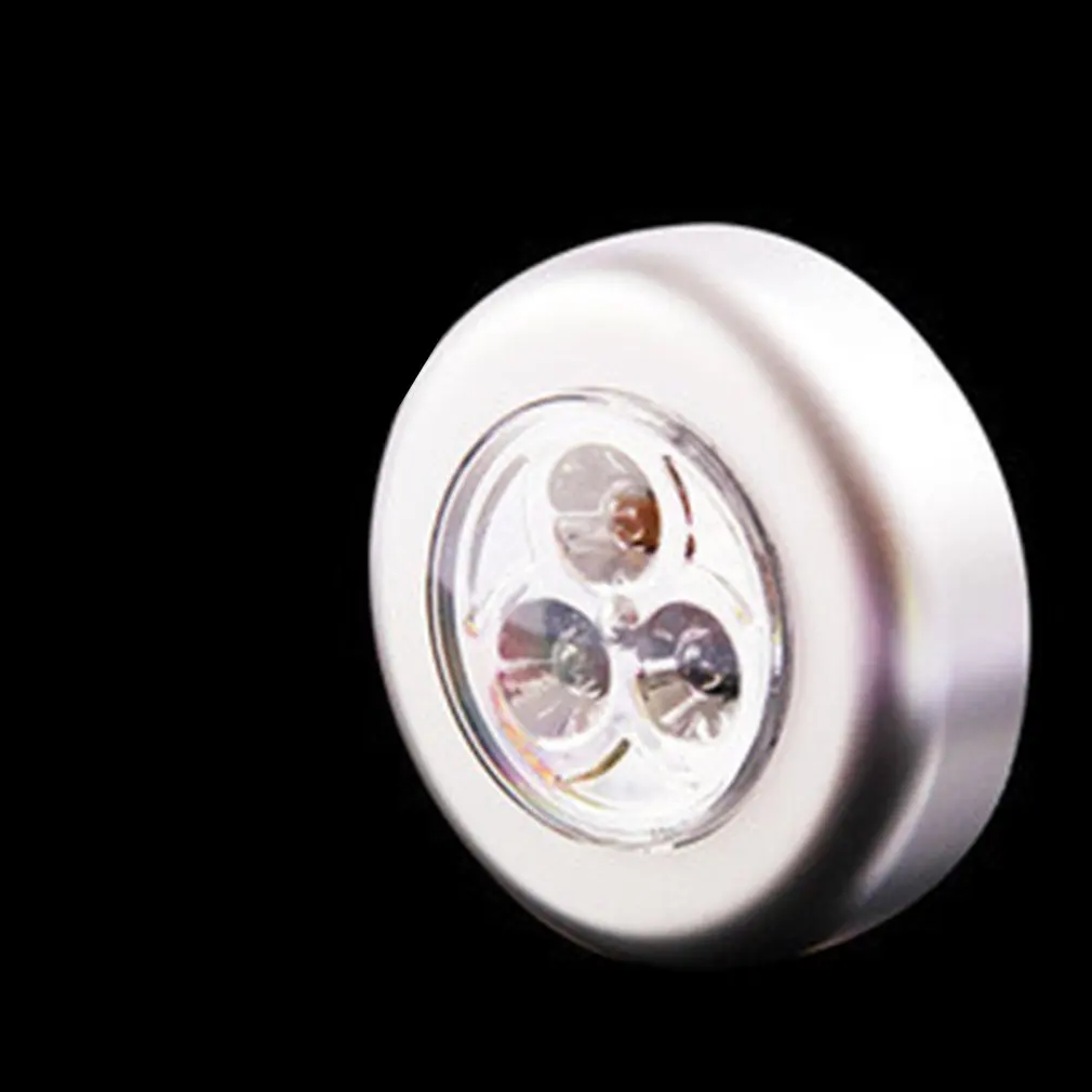 ICOCO креативный круглый сенсорный светильник 3LED s автомобильный ночной Светильник