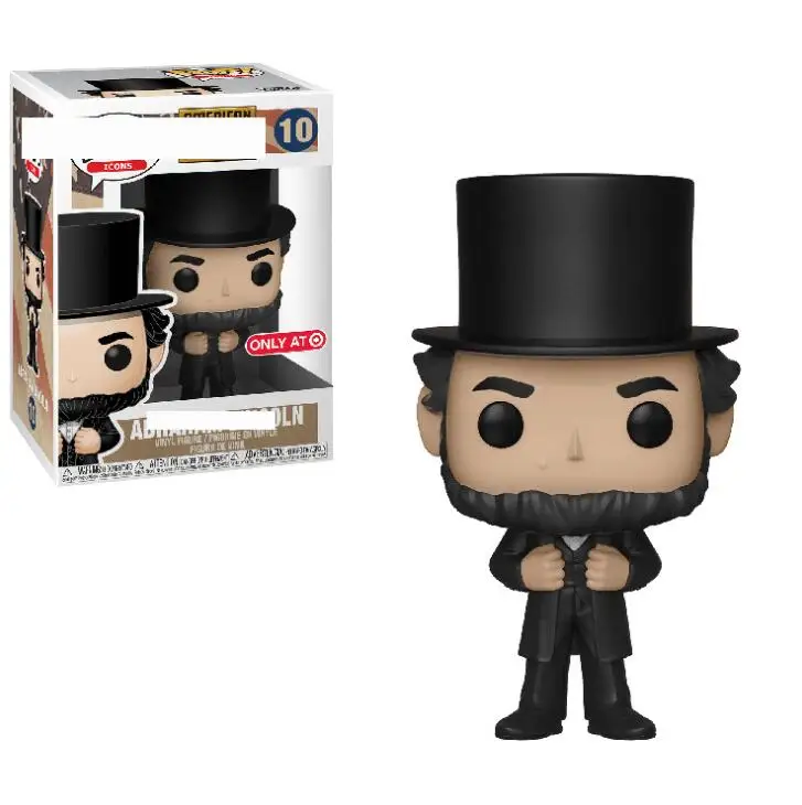 Funko POP Авраам Линкольн Коллекция Модель игрушки виниловая кукла фигурки Детские
