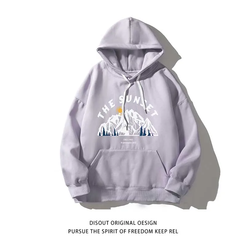 Толстовка мужская с капюшоном повседневный Свободный пуловер принтом модная