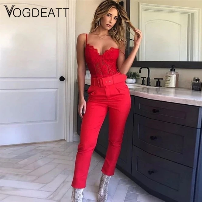 

Summer Neon Solid Color jumpsuit Women 2020 Long Sleeve Suit Crop Top Casual Women Blet Tracksuit Top And Pants Set Fashion Lady