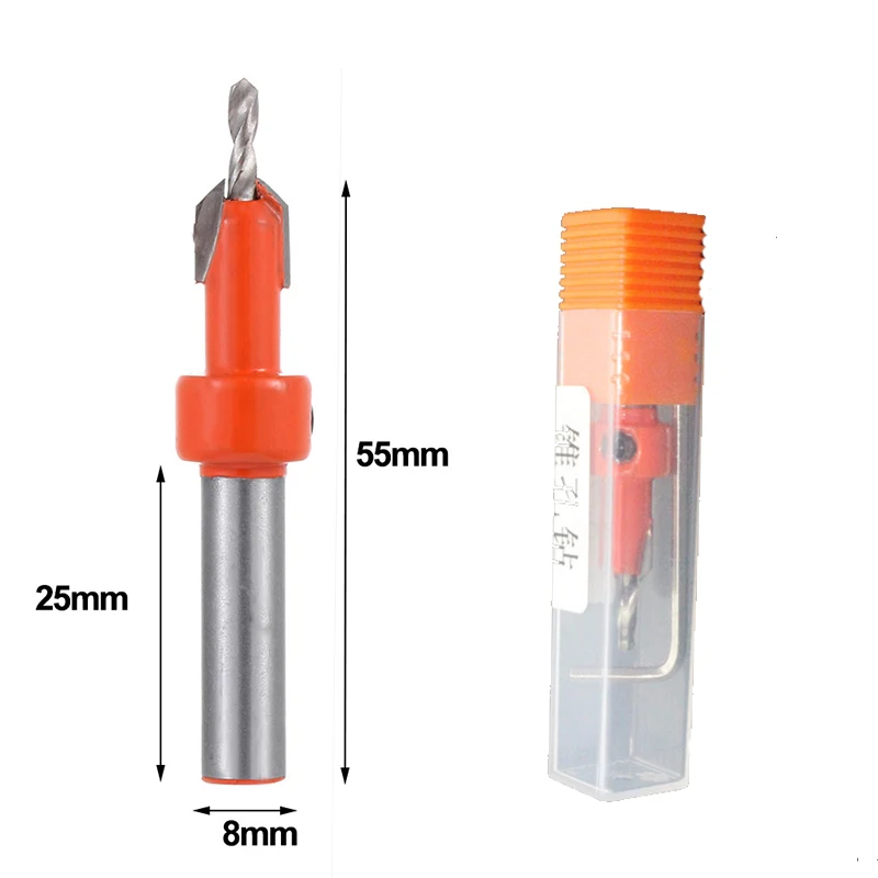 6 шт. HSS зенковки сверло винт Деревообработка фаски инструмент Дерево бурение