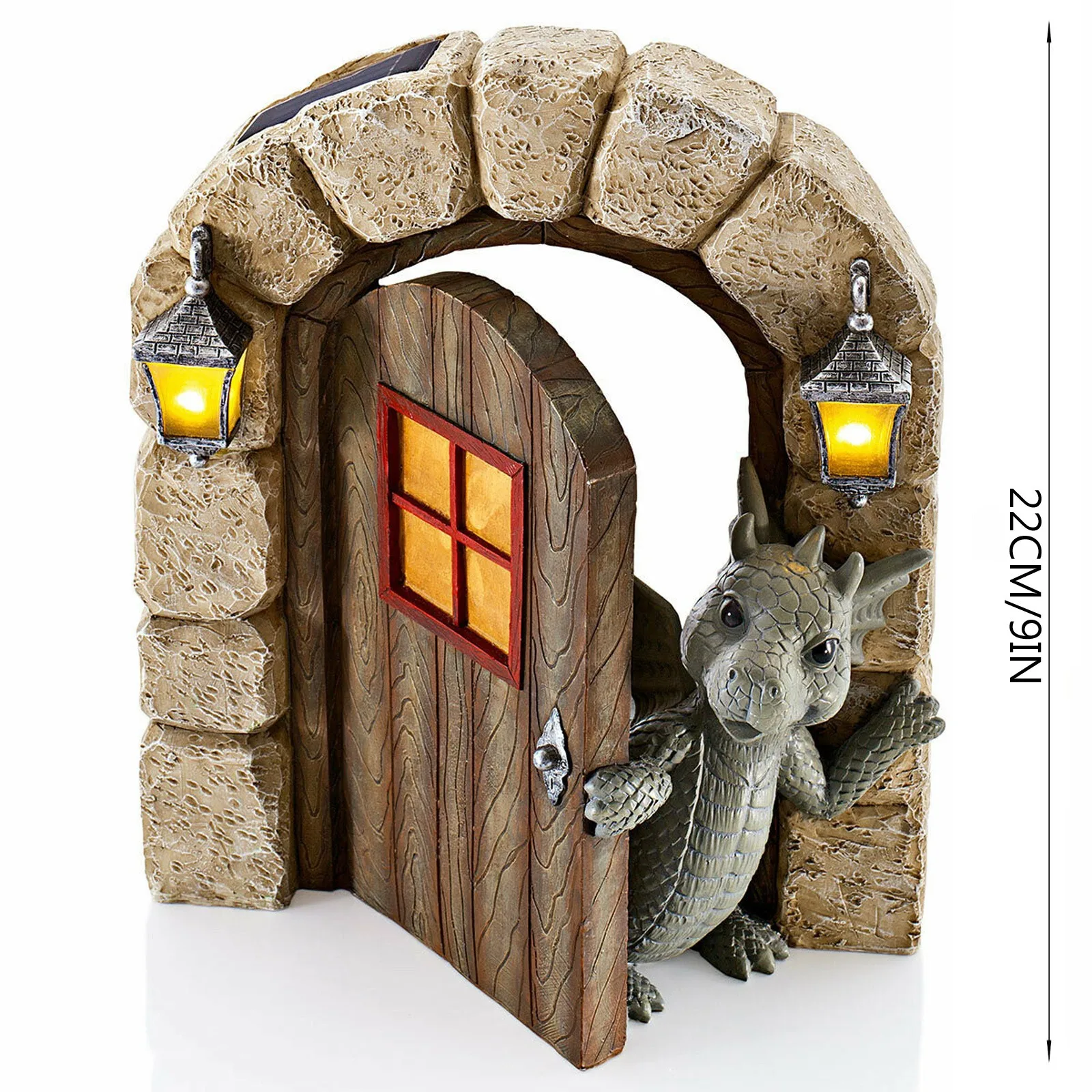 

Funny Dinosaur Resin Statue Dinosaur Out The Door Tree Hugger Garden Ornament For Outdoor Decor Novelty For Home Yard#g4