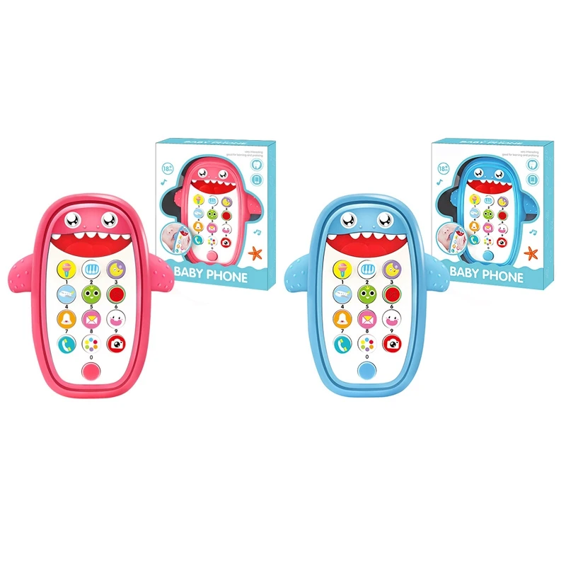 

Teething Phone Toy For Babies With Removable Soft Case, Lights, Music And Adjustable Volume - Play And Learn