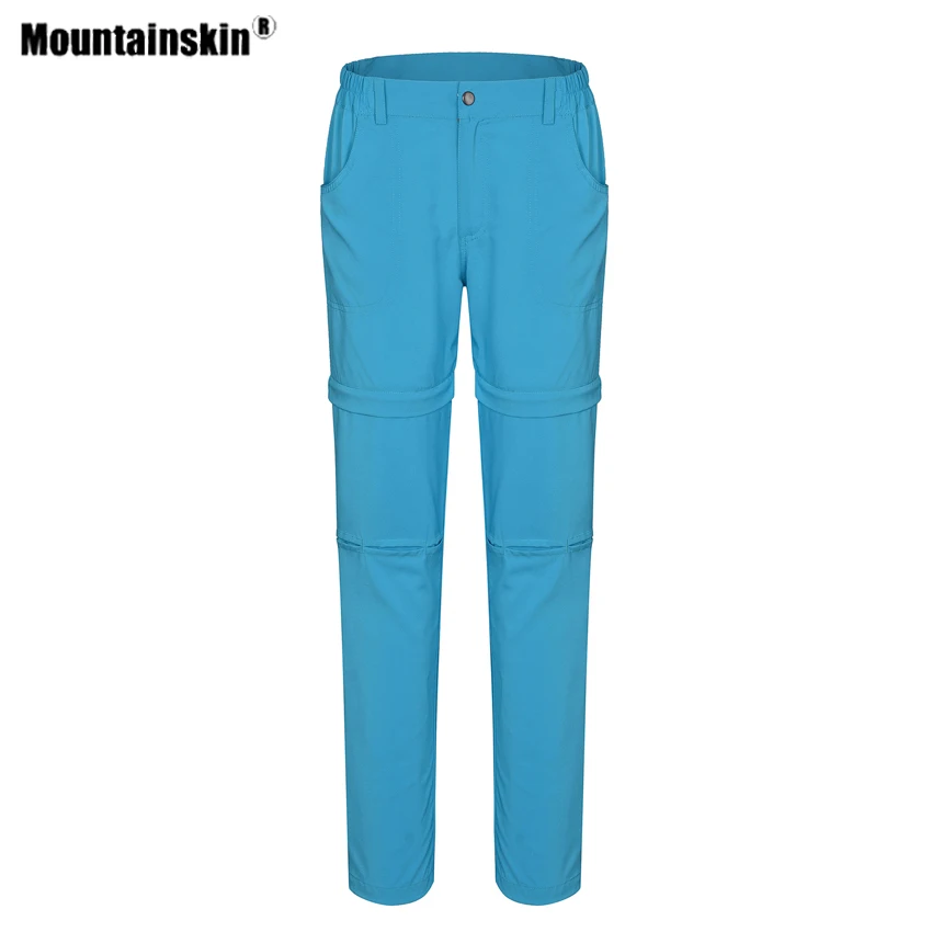 Женские быстросохнущие съемные брюки Mountainskin дышащие спортивные однотонные