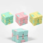 Сжимаемая игрушка Cubo Infinito, декомпрессионная игрушка для детей и взрослых, головоломка Infinity магический куб, квадрат, игрушки для снятия стресса, забавная ручная игра