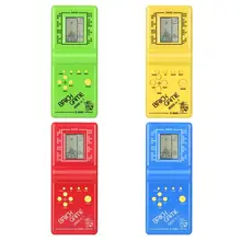 Electronic Tetris Brick Game Kids Classic Handheld Game Machine with Game Music Boys Girls LCD Educational Toys