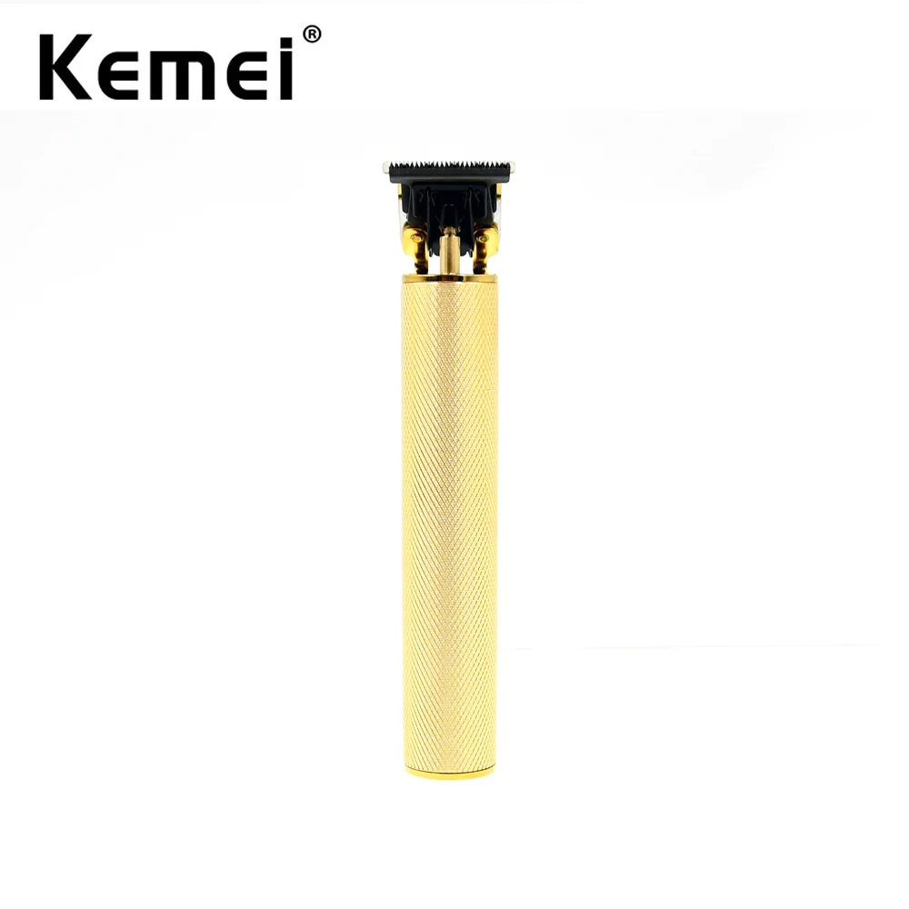 

Золотая Беспроводная Машинка для стрижки волос Kemei 1971TM, Машинка для стрижки волос с Т-образным контурным скелетом, 0 мм, Машинка для стрижки в...