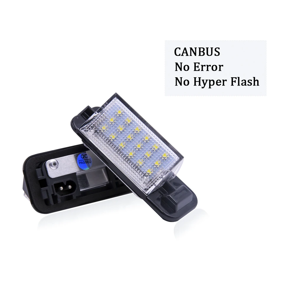 2pcs LED CANBUS Car No Error License Plate Lights bulb For BMW E36 1992-1998 AUTO Number Lamp White Hyper Flash | Автомобили и