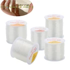 0,5-1,5 мм прозрачные Кристальные эластичные шнуры для бисероплетения растягивающиеся нити для браслетов и ожерелий для изготовления бижутерии поставка