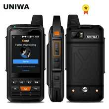 UNIWA F50 4G LTE Global Zello Rugged PTT Walkie Talkie 2.8 Touch Screen 8GB ROM 4000mAh Android 6.0 Quad Core 4G Smartphone