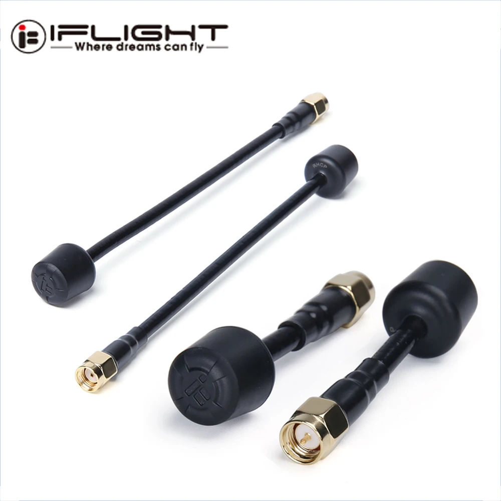IFlight Albatross 5 8 GHz FPV антенна 60mm 150mm SMA RP Black для Fatshark EV200D Goggles модели радиоуправляемых