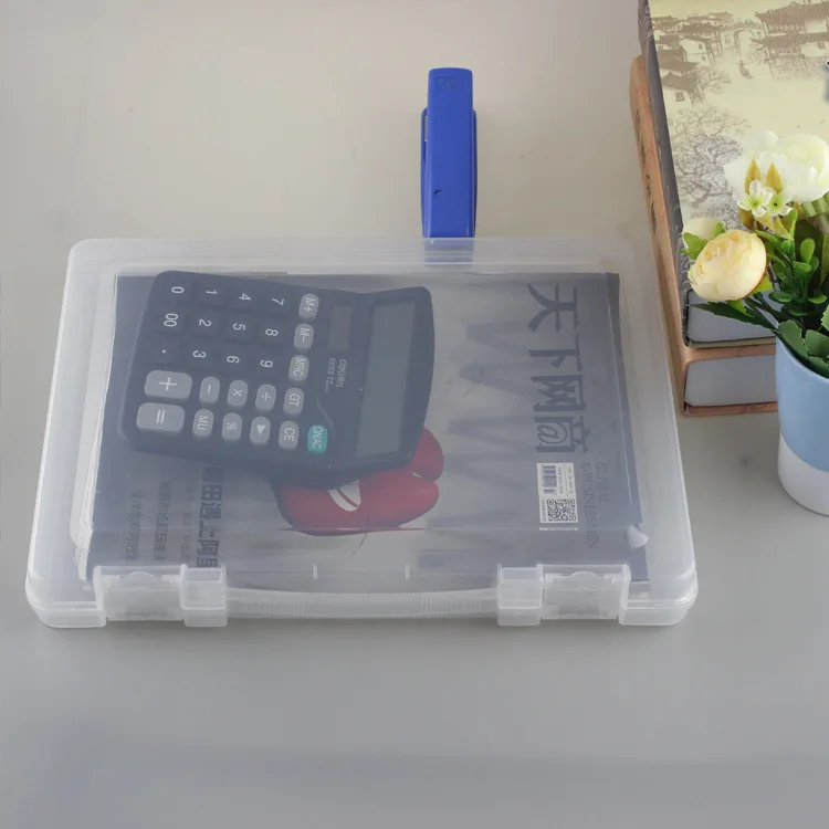 Большой пластиковый контейнер с отсеком практичный органайзер для хранения