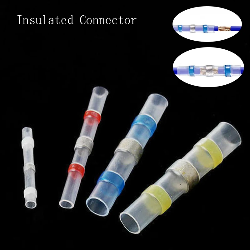 

40PC 22-18 12-10 16-14 26-24AWG Centerline End Waterproof Heat Shrinkable Wiring Terminal Solder Ring Insulated Connector