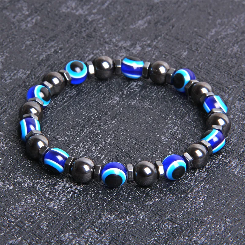 Серебристо Цвет голубой Дурной глаз Хамса рука Фатима ладони браслеты для женщин