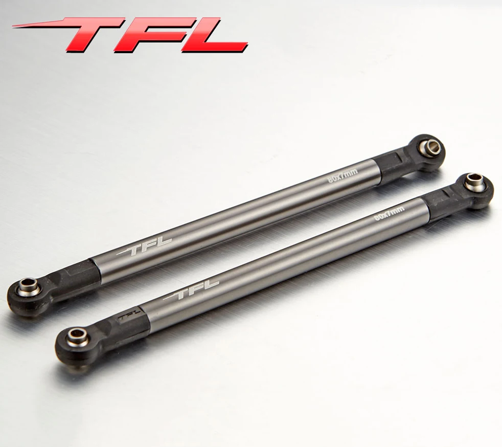 TFL 1/10 RC Car accessories AXIAL SCX10 Rock Crawler 114.5mm Linkage Rod Parts Alloy TH01832-SMT6 enlarge