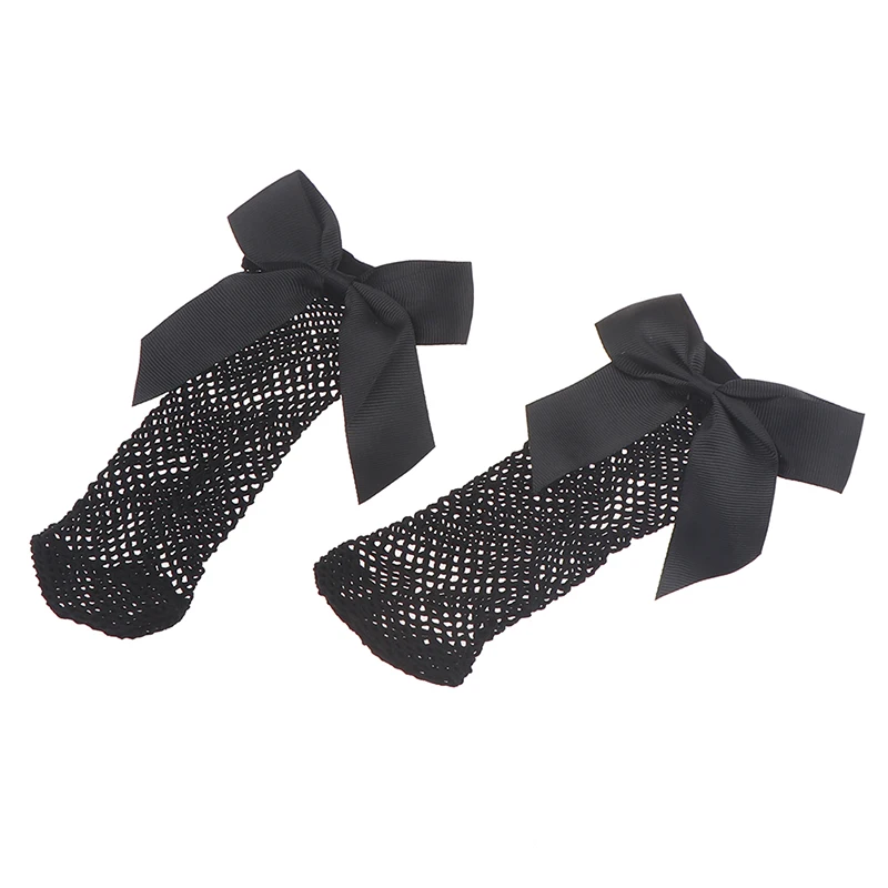 

Fashion Women Sexy Black Mesh Short Ankle Socks Christmas Girls Fishnet Socks With Cute Bow Ladies Socks Practical Use