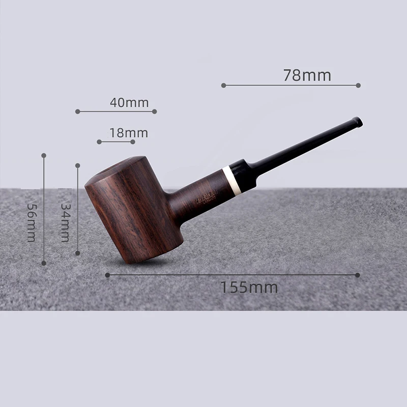 Черное дерево 9 мм фильтр флюс табачная трубка в стиле ретро джентльмена