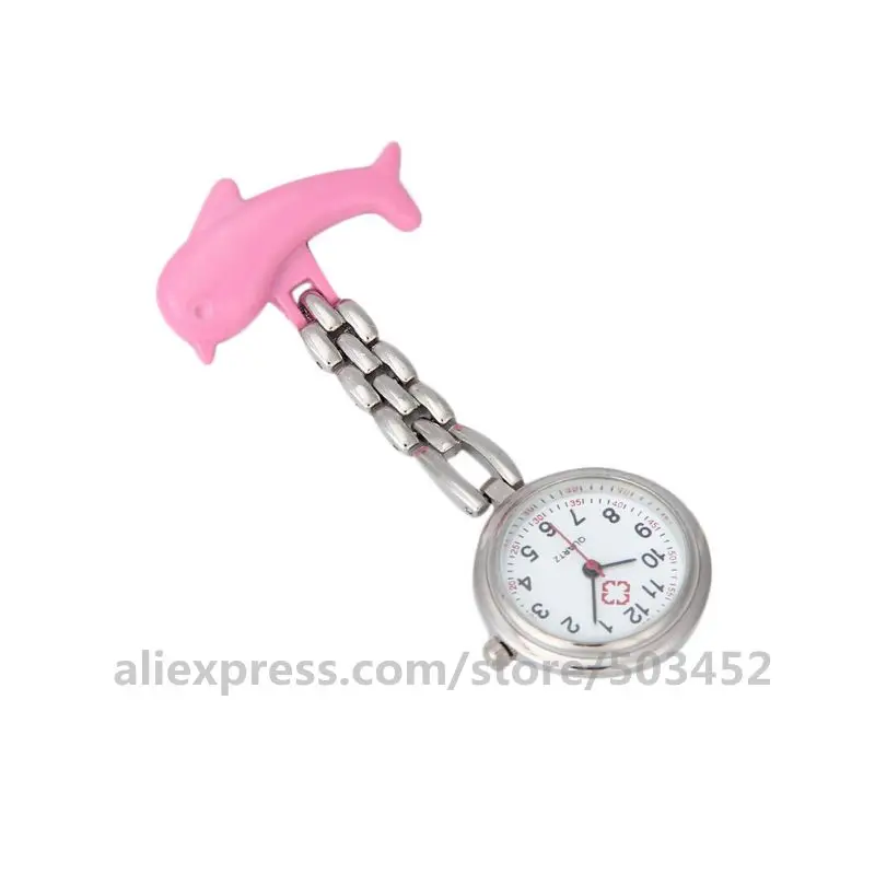 100 шт./лот 110505 часы с подвеской в виде дельфина оптовая продажа медсестры модные