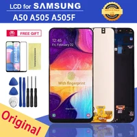 6 4 original lcd display for samsung galaxy a50 a505 sm a505fnds lcd screen touch digitizer assembly for galaxy a50 display