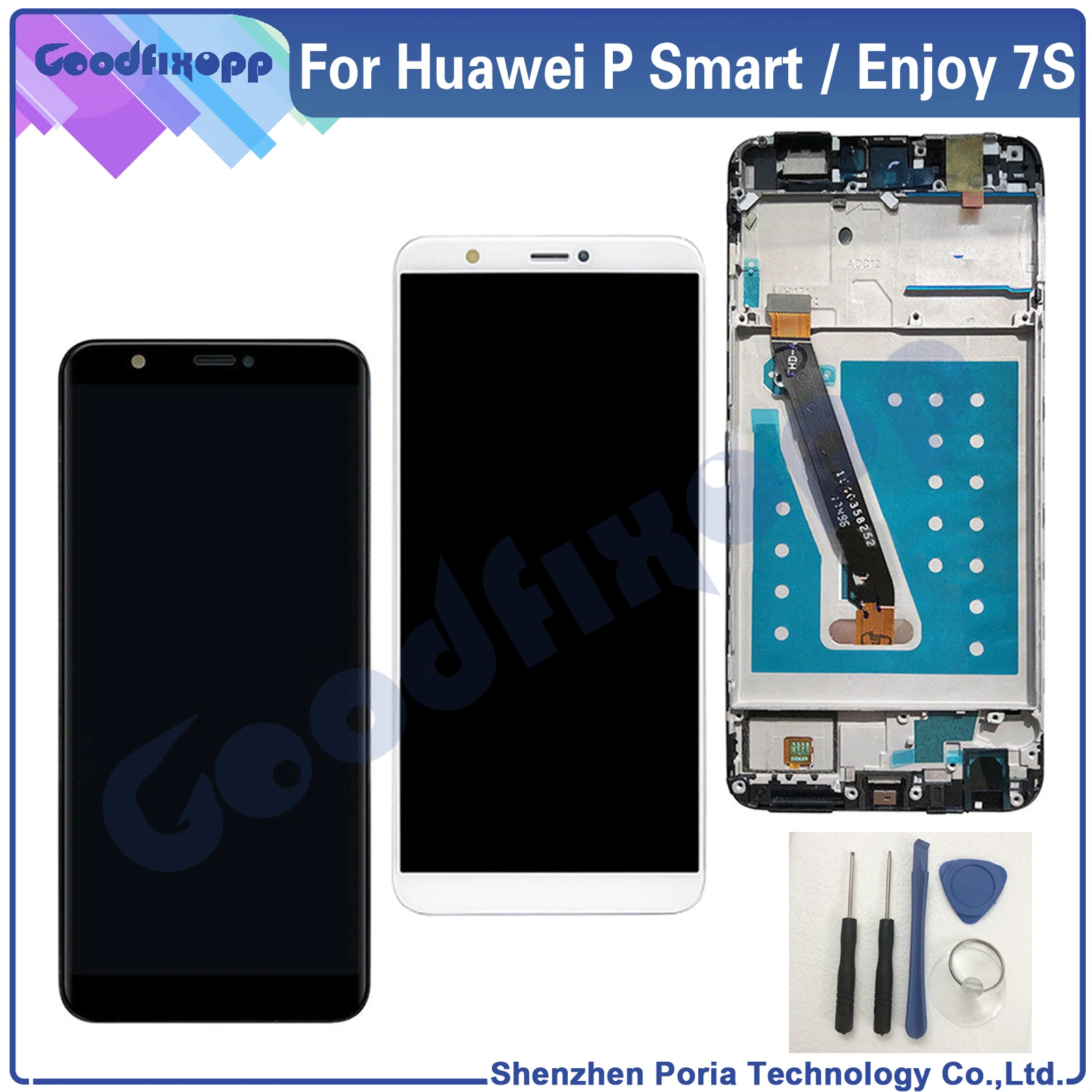 Для Huawei P Smart FIG LX1 L21 L22 ЖК дисплей сенсорный экран дигитайзер для сборки того чтобы
