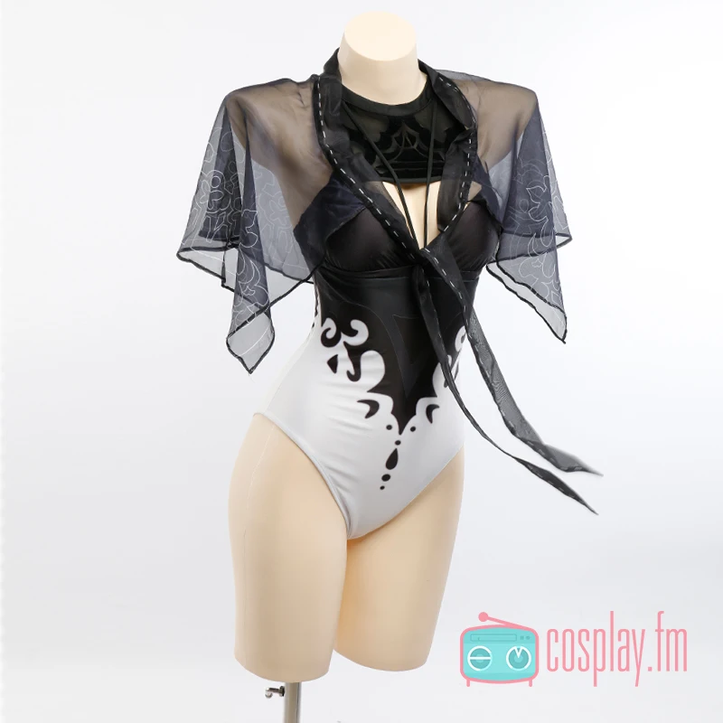 Игровой NieR Automata 2B купальник летний костюм комбинезон Униформа для косплея на