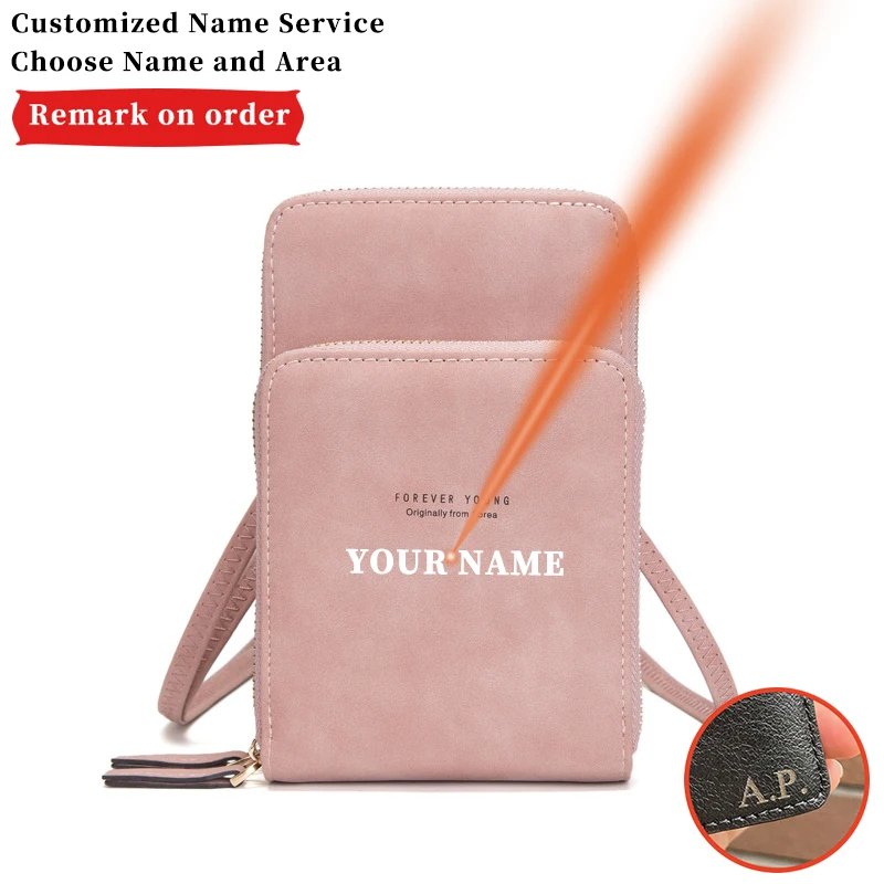 

Fashion Card Holder Colorful Small Shoulder Bag for Women Free Engraving Multifunctional messenger Summer Cellphone Bag