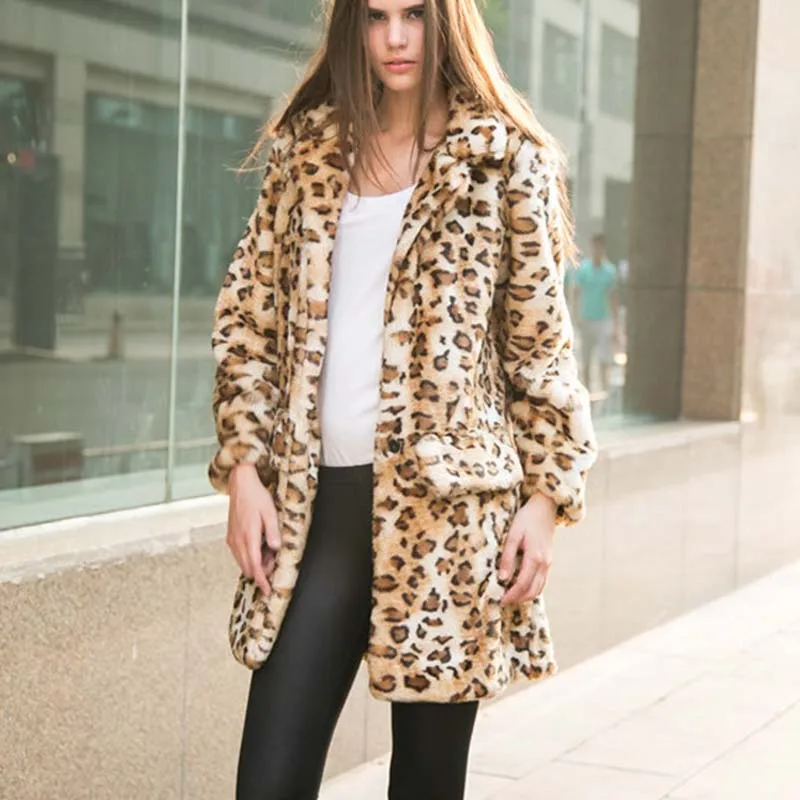 

Women jacket winter warm women fur coat 2021 new casual Imitation Rabbit hair fur collar large size medium long fur coat NUW657