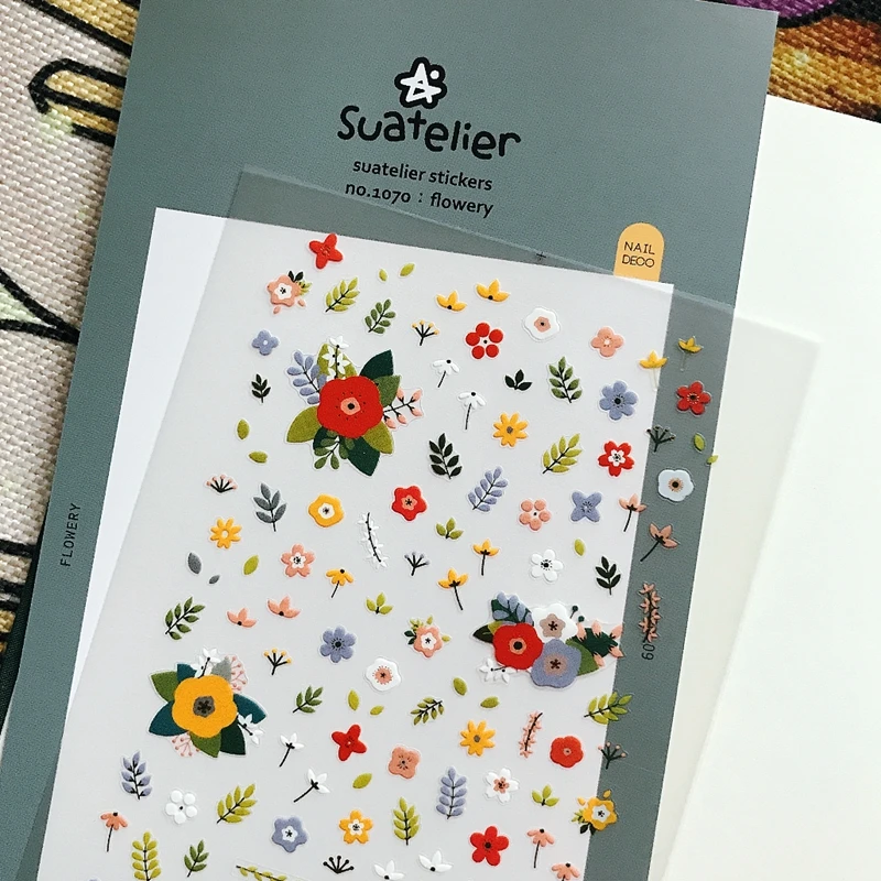 Прозрачные милые наклейки Suatelier для домашних животных с цветами скрапбукинг