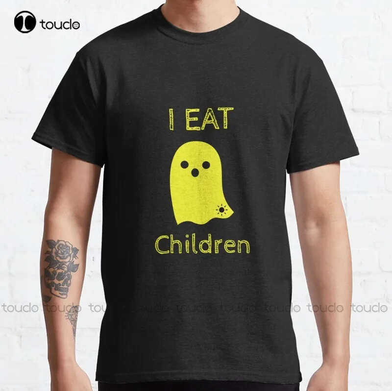 

New I Eat Children Halloween Classic T-Shirt Shirts For Teen Girls Cotton Tee Shirt S-3Xl