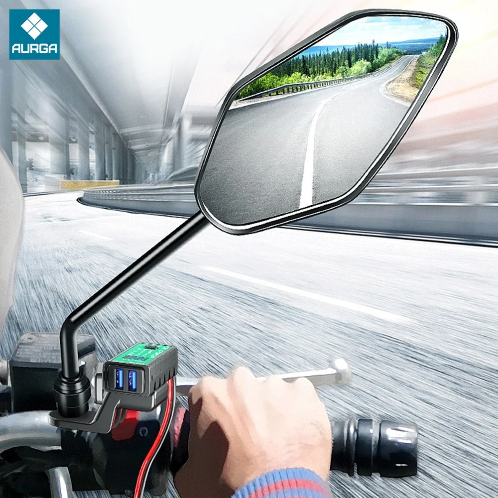 

Deelife Motorbike Waterproof Motorcycle USB Charger with Ammeter and Voltmeter for Moto Motor Sae Socket Type C Port PD Charging