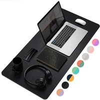 double sided pu large size non slip mouse pad waterproof natural rubber gamer table mat suitable for desktop computer laptop