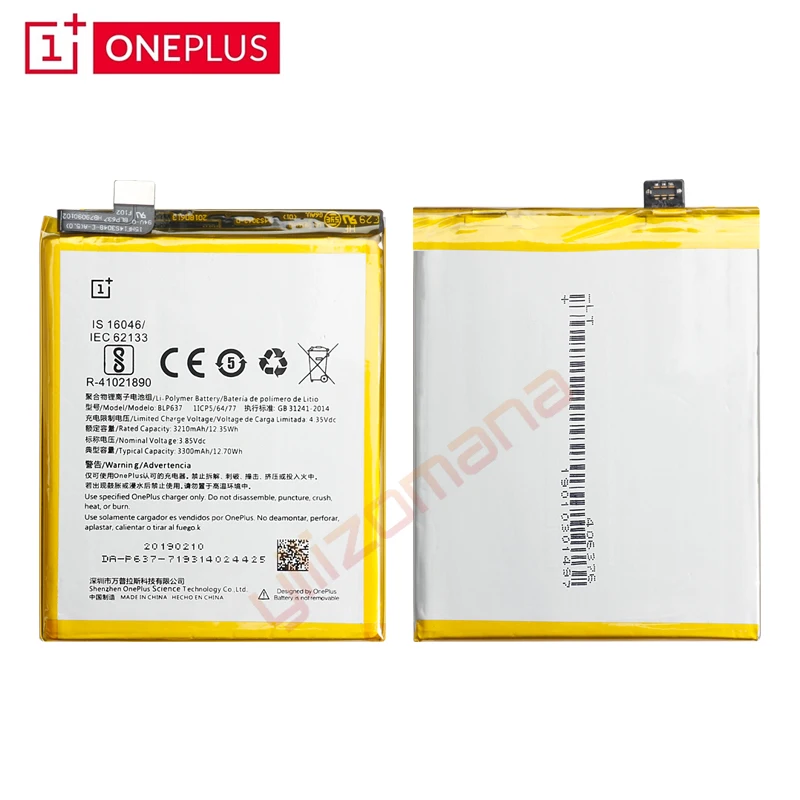 Аккумулятор ONEPLUS для телефона OnePlus 5/5 T A5001 A5010 BLP571 3210/3300 мАч, высококачественные Сменные Аккумуляторы, бесплатные инструменты