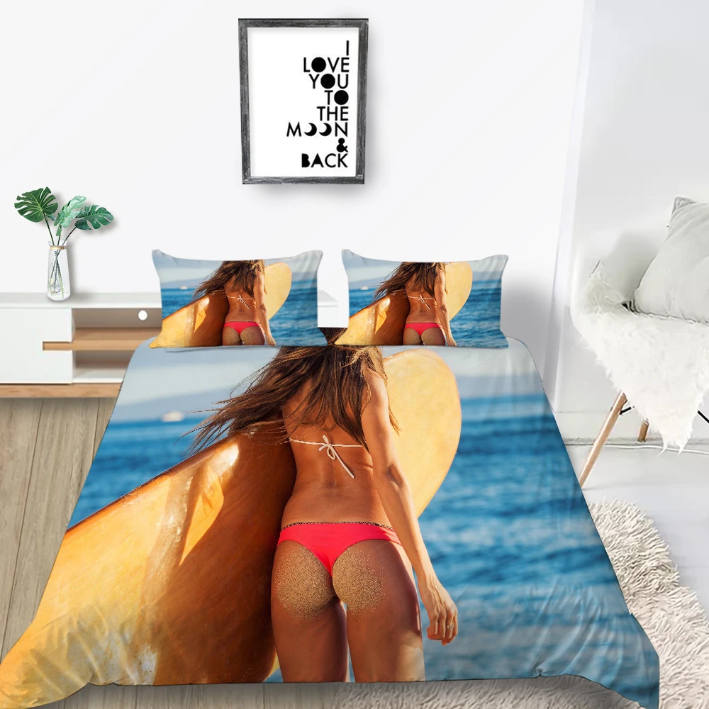 Сексуальное бикини Комплект постельного белья King Модный Романтический морской