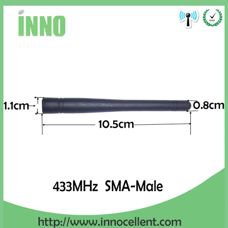 EOTH 10pcs 433mhz antenna 3dbi sma male lora antene pbx iot module lorawan signal receiver antena high gain