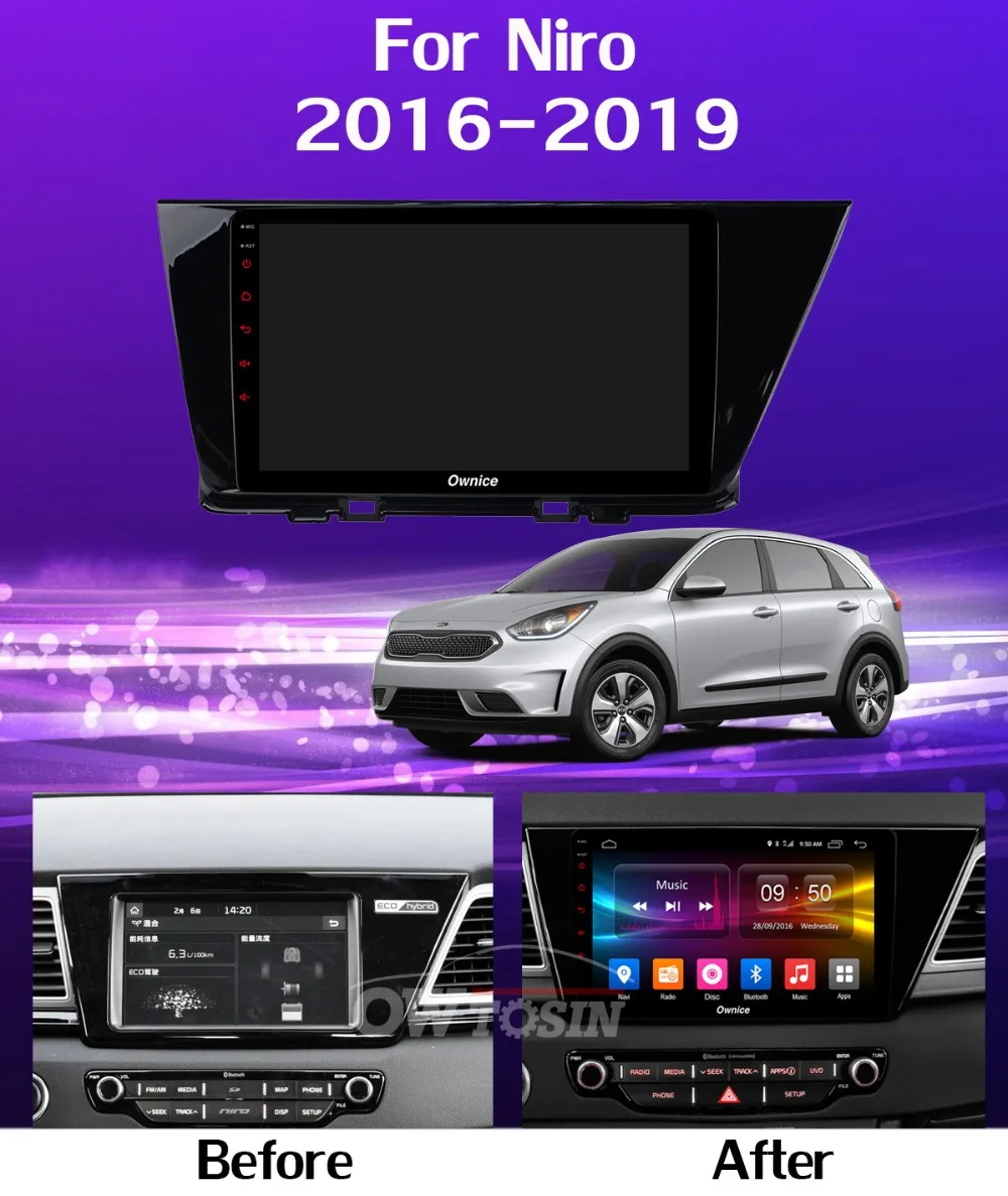 Панорамная камера 360 ° 4 × камера 4G LTE Android 9,0 8 ядер 4G+ 64G SPDIF DSP CarPlay Автомобильный gps радио плеер для Kia Niro