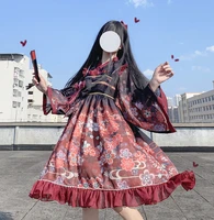 original genuine japanese style lolita daily han elements chinese style rose love jsk dress kawaii dress lolita dress