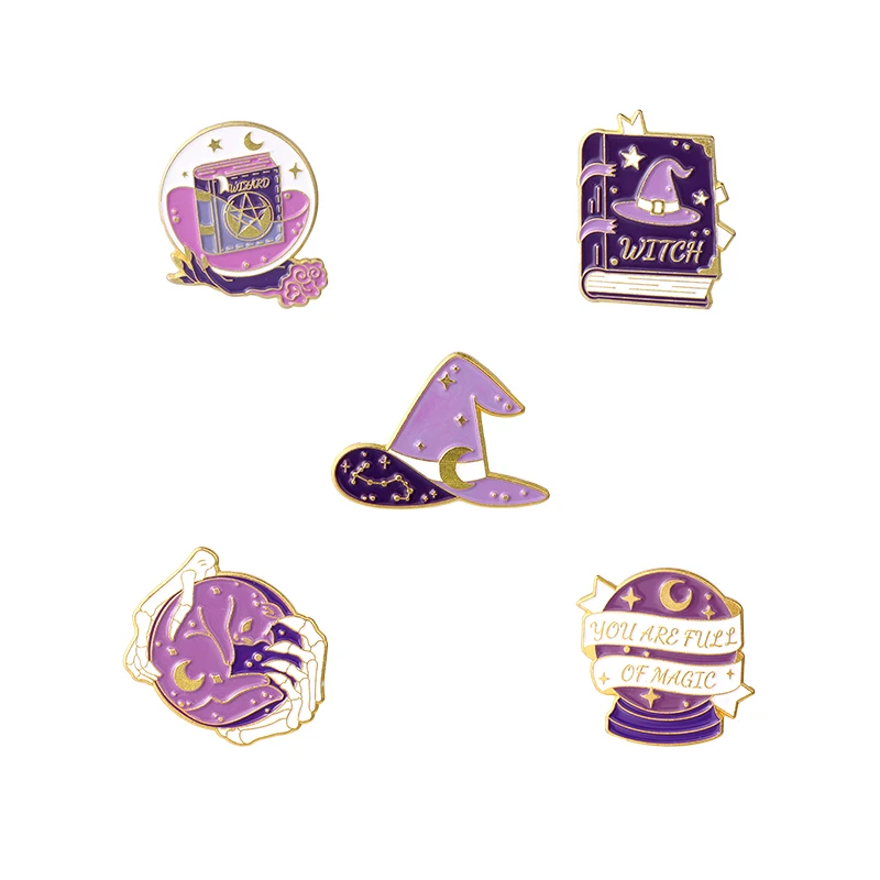 

New Cartoon Purple Cute Sweet Pony Enamel Brooch Letter Lapel Pin Denim Clothes Shirt Buckle Badge Fashion Children’s Gift