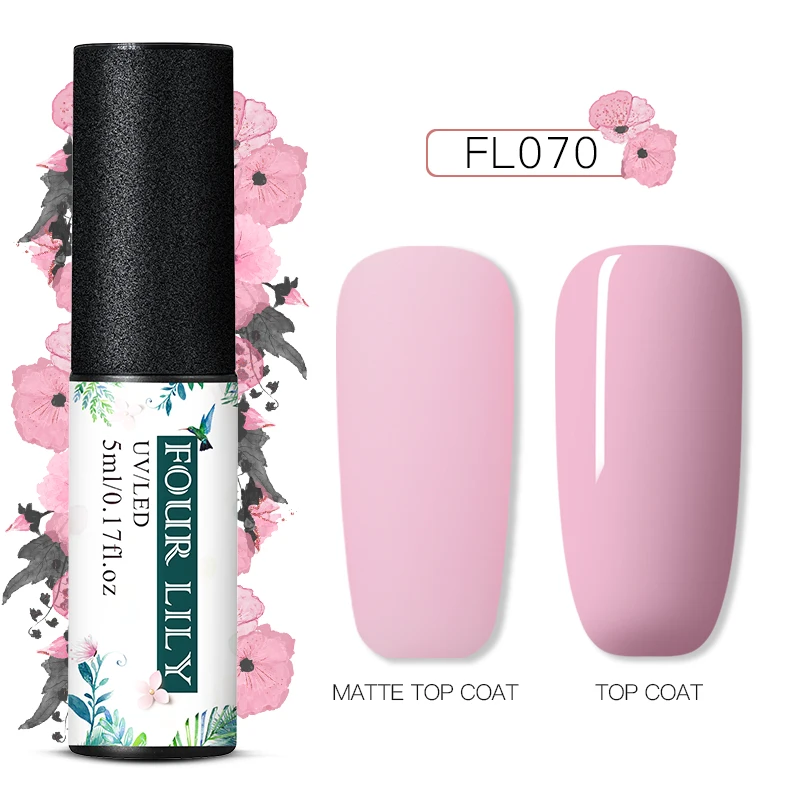 PS06841 Четыре Лили 60 Цвета Матовый УФ-гель для ногтей 5 мл Pure Nail Цвет матовый лаки для ногтей био-Гели Soak Off Гель лак для ногтей Лаки маникюрный лак - Цвет: PS06841