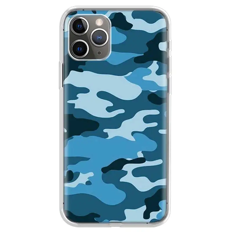 Army Camouflage Phone case For iphone 5 5S 6 plus 7 8 8plus 11 Pro X XS XR MAX SE 2020 soft Shell silicon coque TPU back Cover | Мобильные