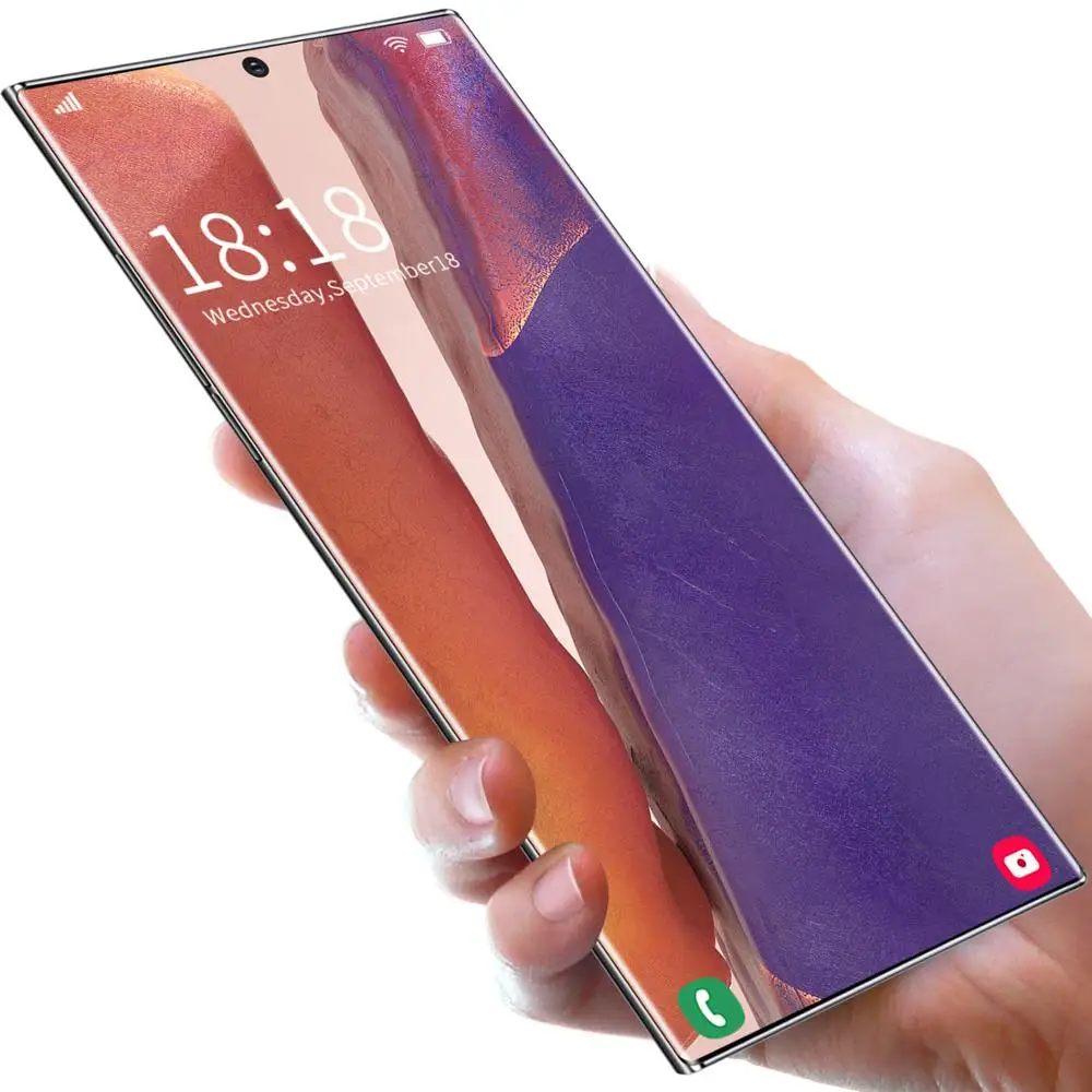 

New Note20u+ Pro Mxs 6.9 Inch Edge Infinity-O Display Smart Phone Face Unlock 5000mAh Battery Power Epen 128/256GB Cellphones