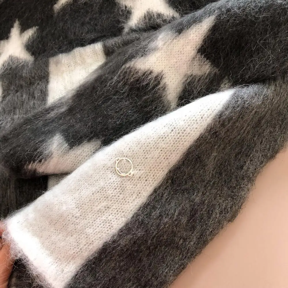 Высокое качество 2019 Новый женский шерстяной свитер с длинным рукавом Женский