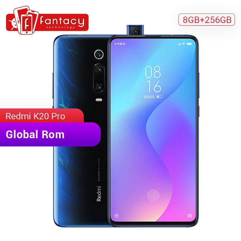 Xiaomi Redmi K20 Pro 8 ГБ ОЗУ 256 Гб ПЗУ Snapdragon 855 Восьмиядерный мобильный телефон 6,3" AMOLED 48MP камера 4000 мАч