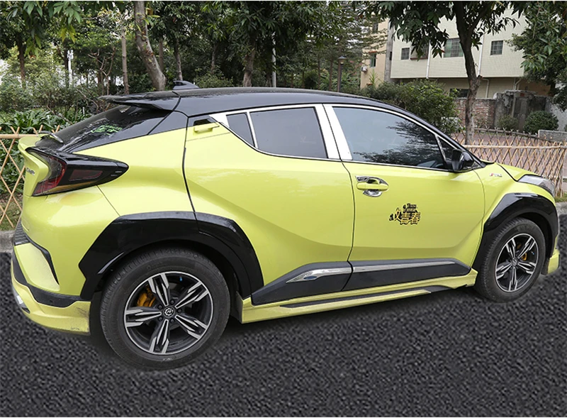 Подходит для Toyota CHR, обвес, крыло,,, лет, Воздухозаборники, вентиляционные крышки, автомобильные аксессуары, 6 шт