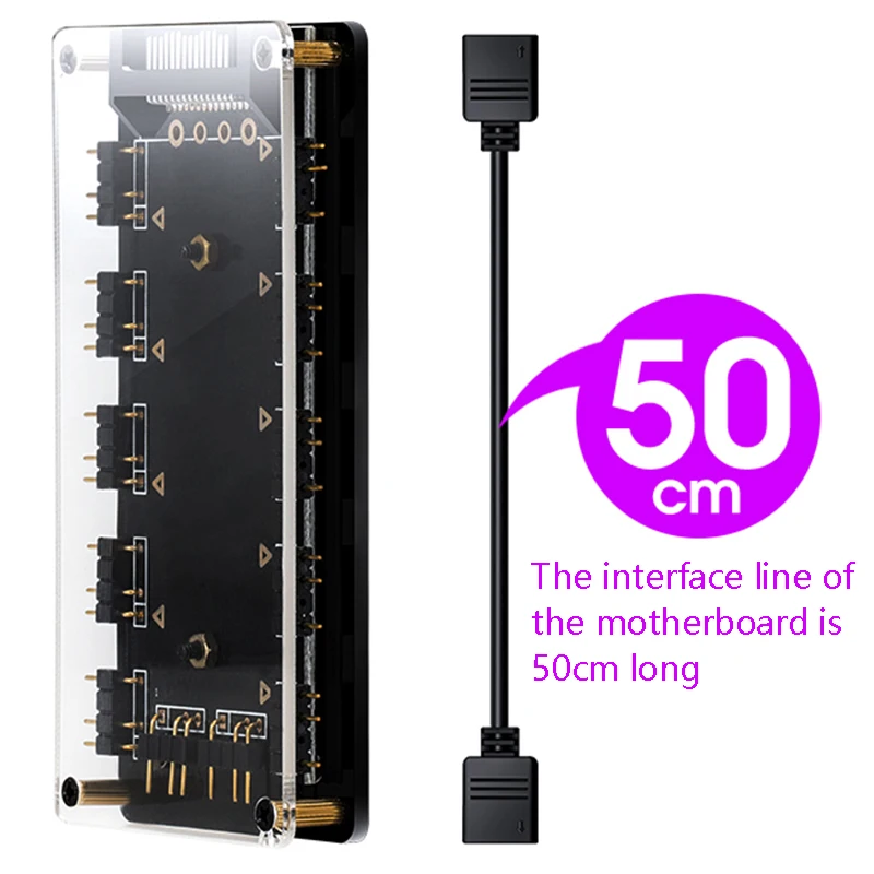 5V 3 Pin коробка передач с концентратор Интерфейс разветвитель для Питание Порты и